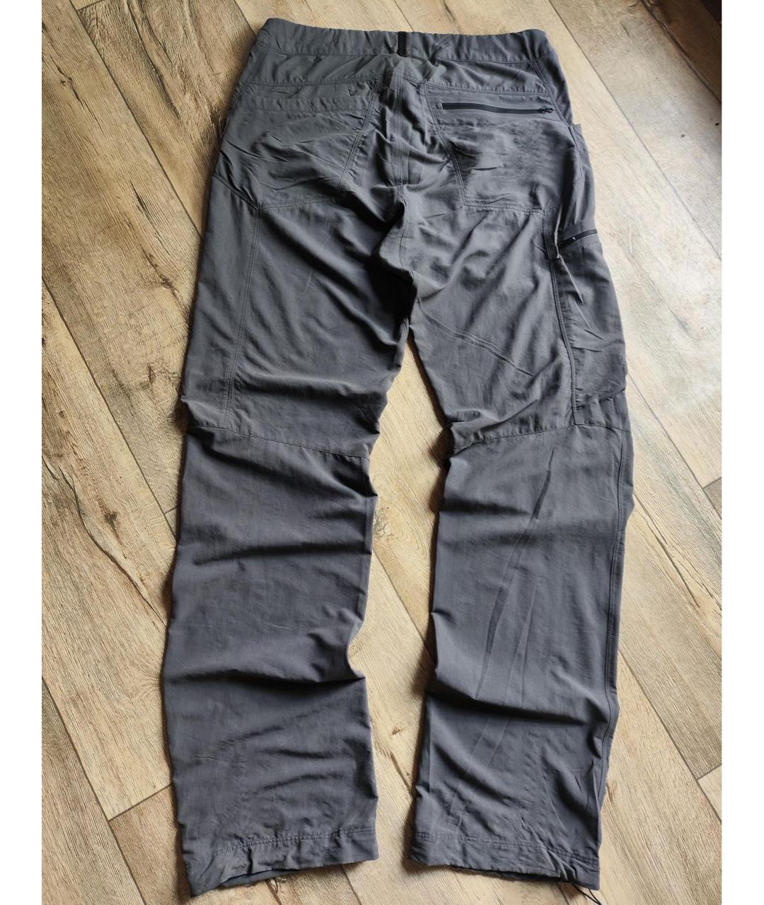 ARCTERYX Серые полиэстеровые повседневные брюки, фото 3