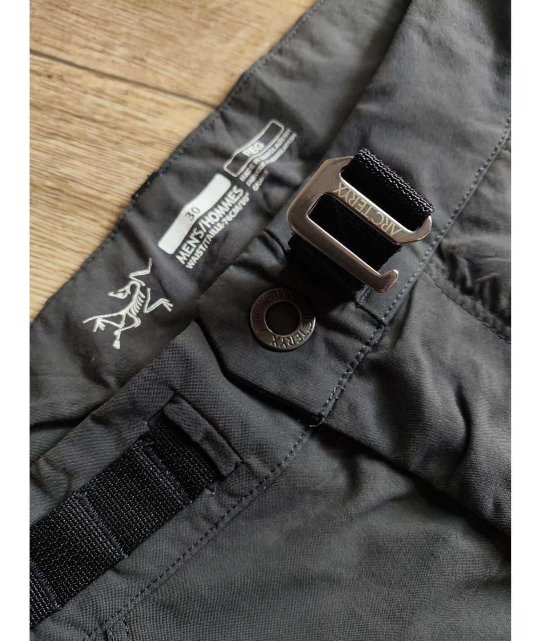 ARCTERYX Серые полиэстеровые повседневные брюки, фото 4