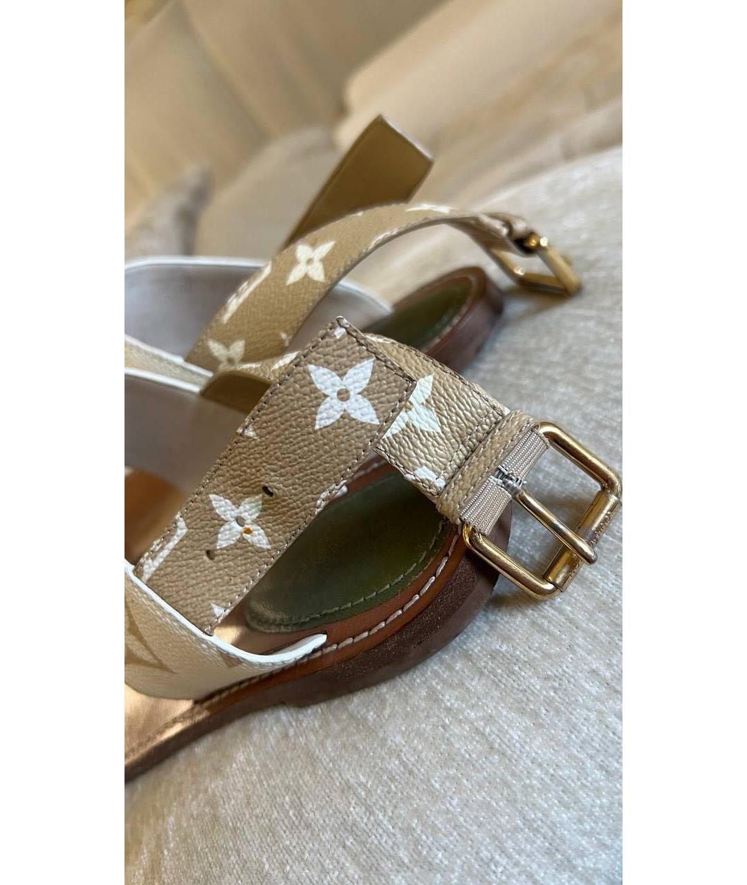 LOUIS VUITTON Мульти кожаные сандалии, фото 4