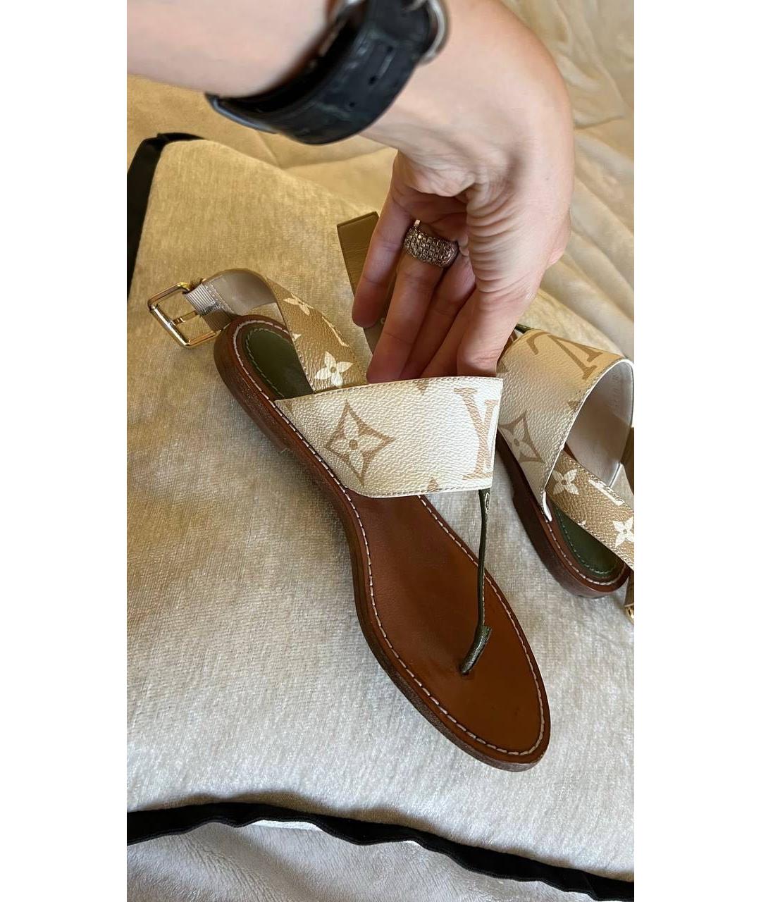 LOUIS VUITTON Мульти кожаные сандалии, фото 3