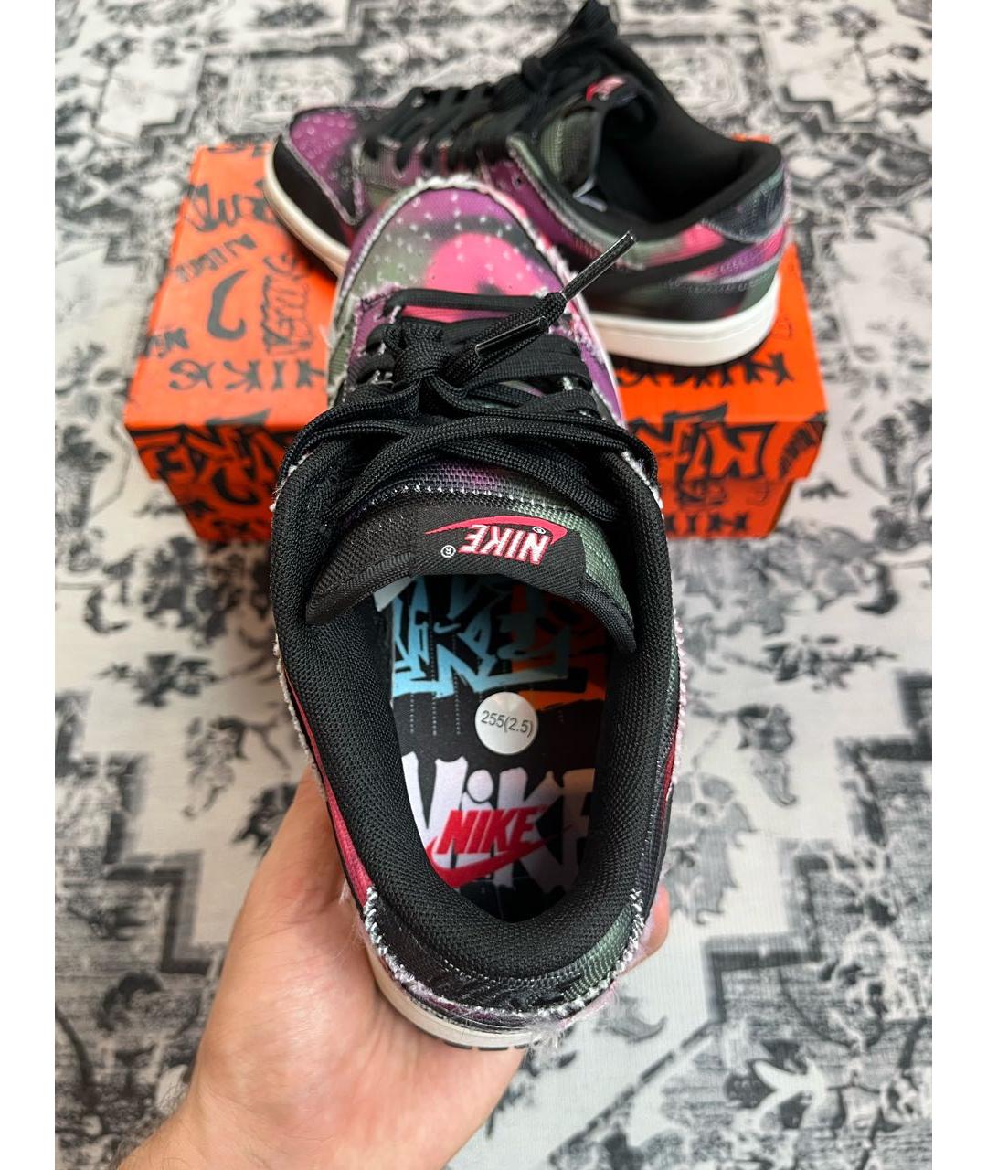 NIKE Мульти текстильные низкие кроссовки / кеды, фото 3
