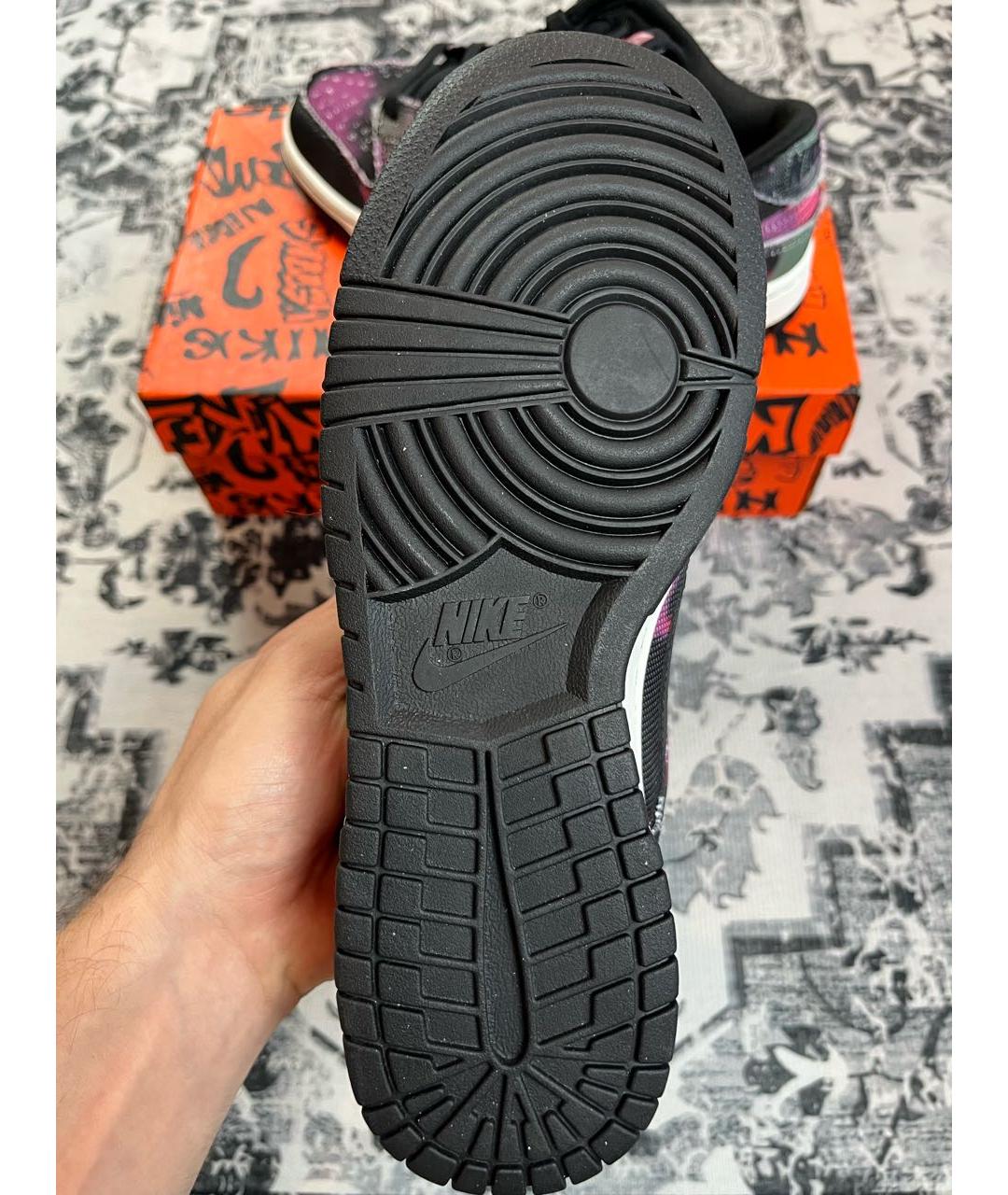 NIKE Мульти текстильные низкие кроссовки / кеды, фото 4