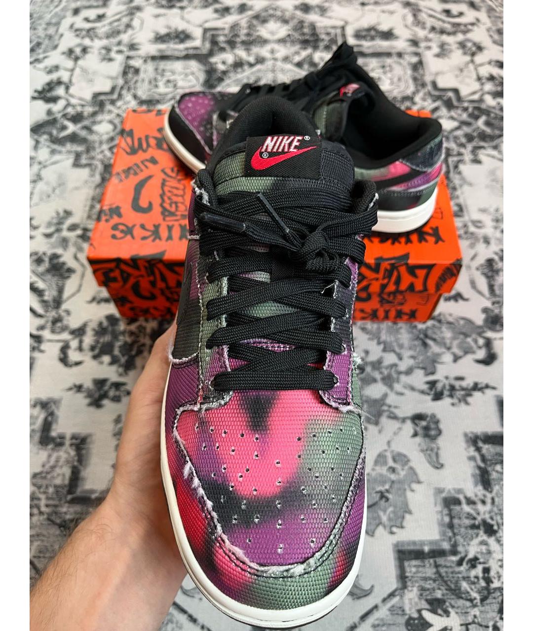 NIKE Мульти текстильные низкие кроссовки / кеды, фото 2