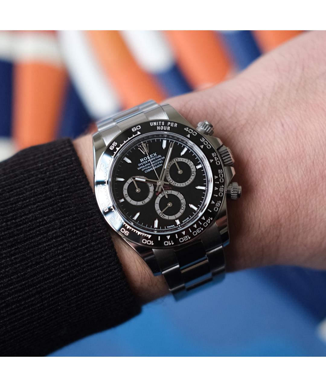 ROLEX Черные часы, фото 6