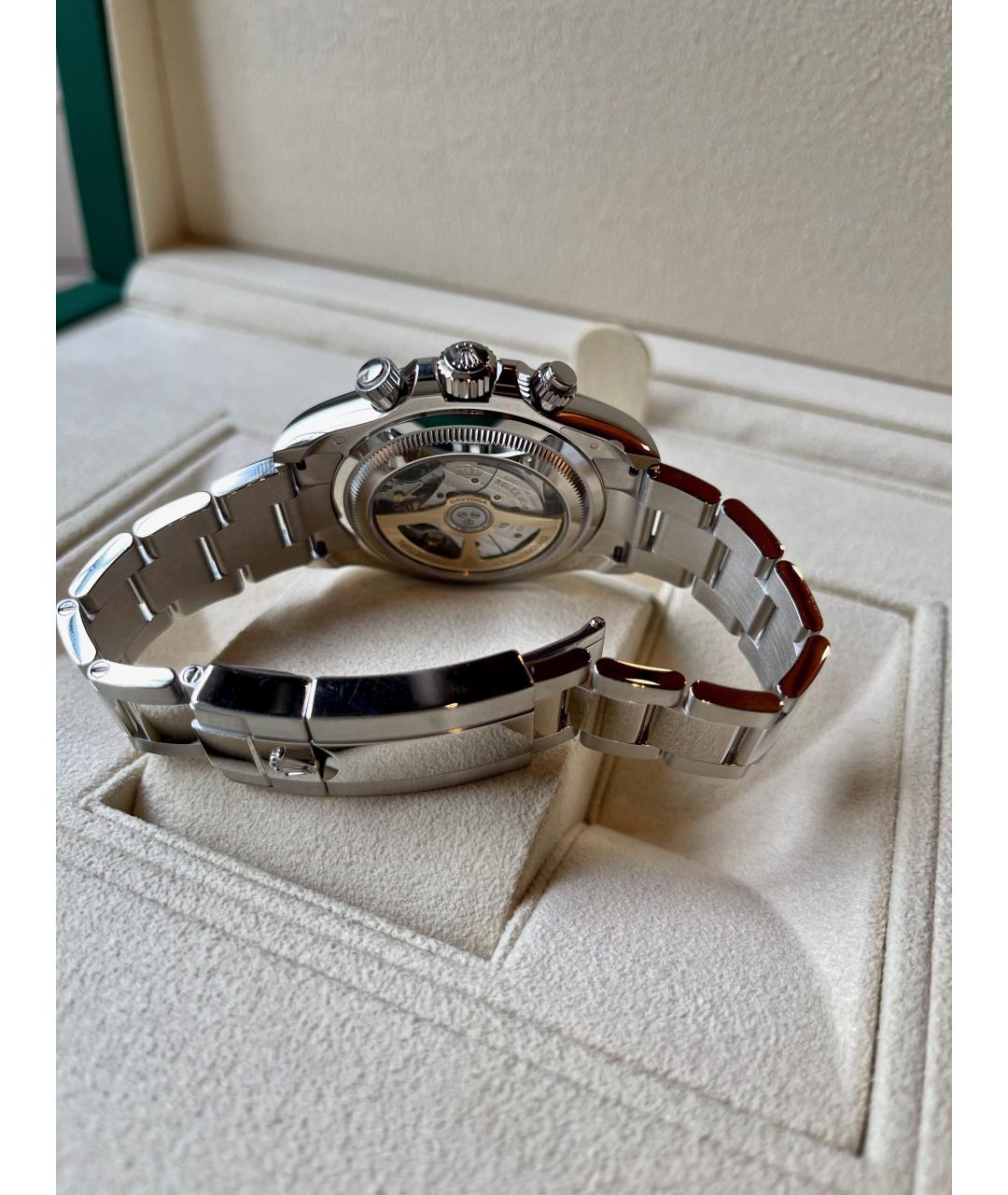 ROLEX Голубые платиновые часы, фото 6