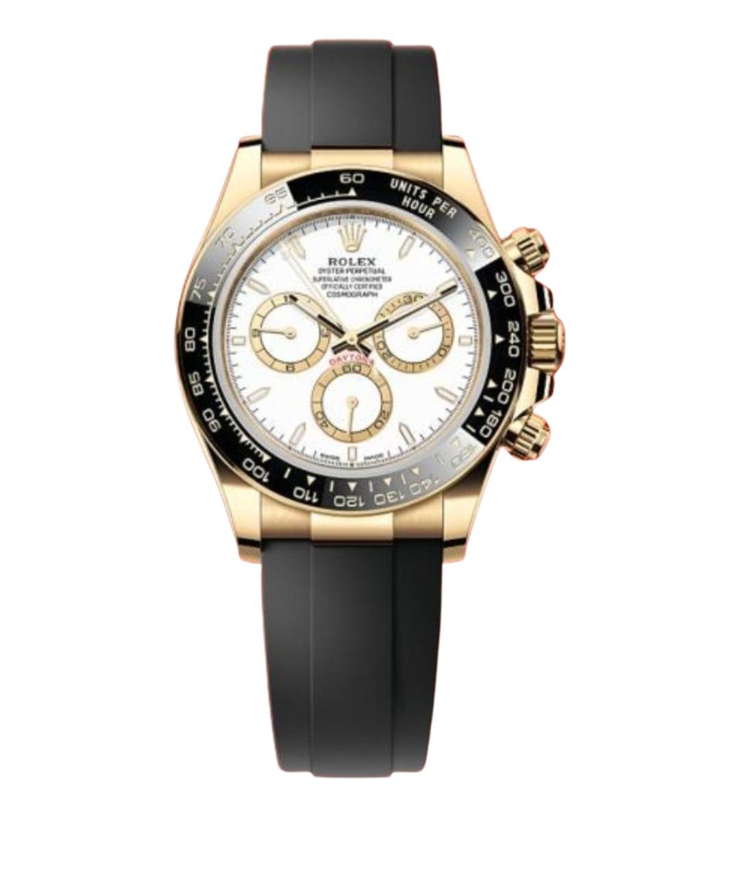 ROLEX Белые часы из желтого золота, фото 1