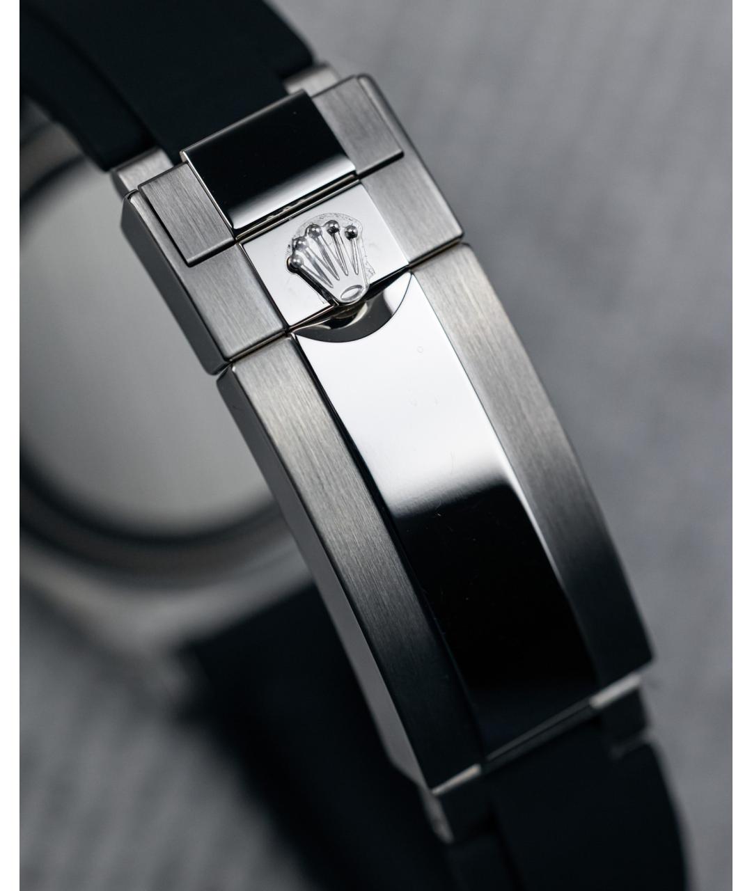 ROLEX Черные часы из белого золота, фото 4