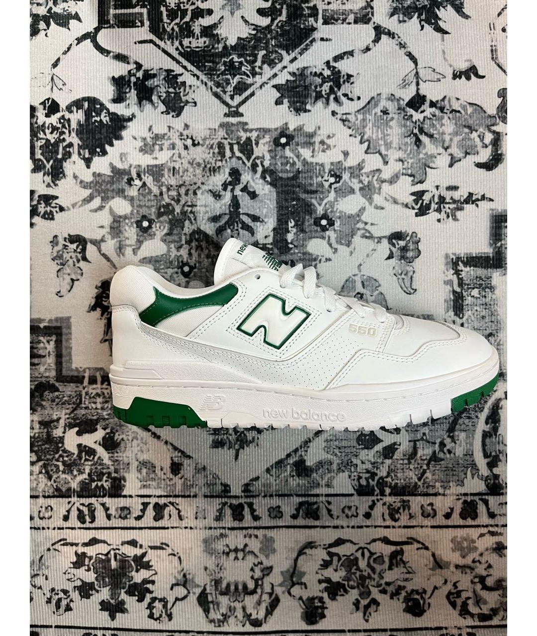 NEW BALANCE Белые кожаные низкие кроссовки / кеды, фото 8