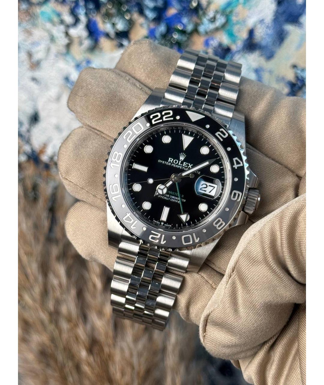 ROLEX Черные часы, фото 2