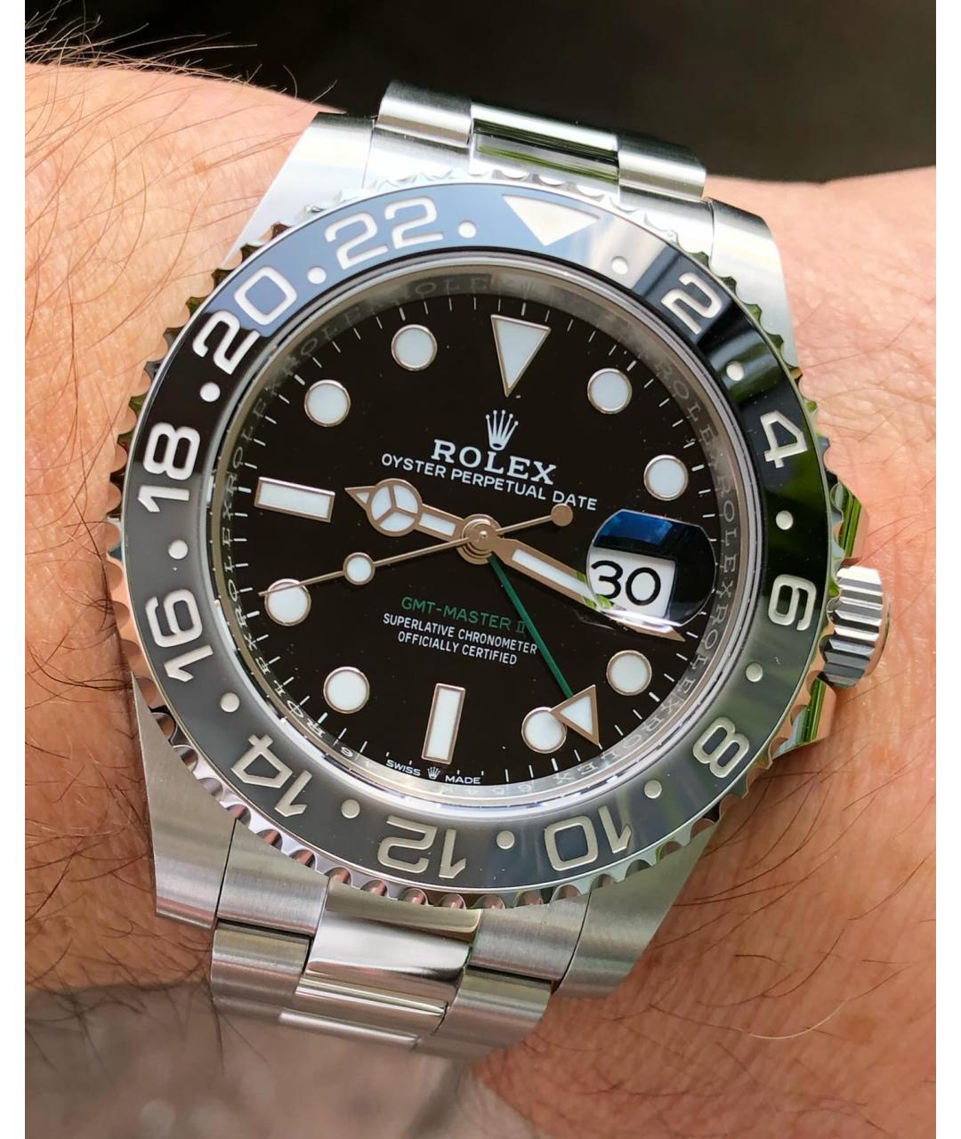 ROLEX Черные часы, фото 2