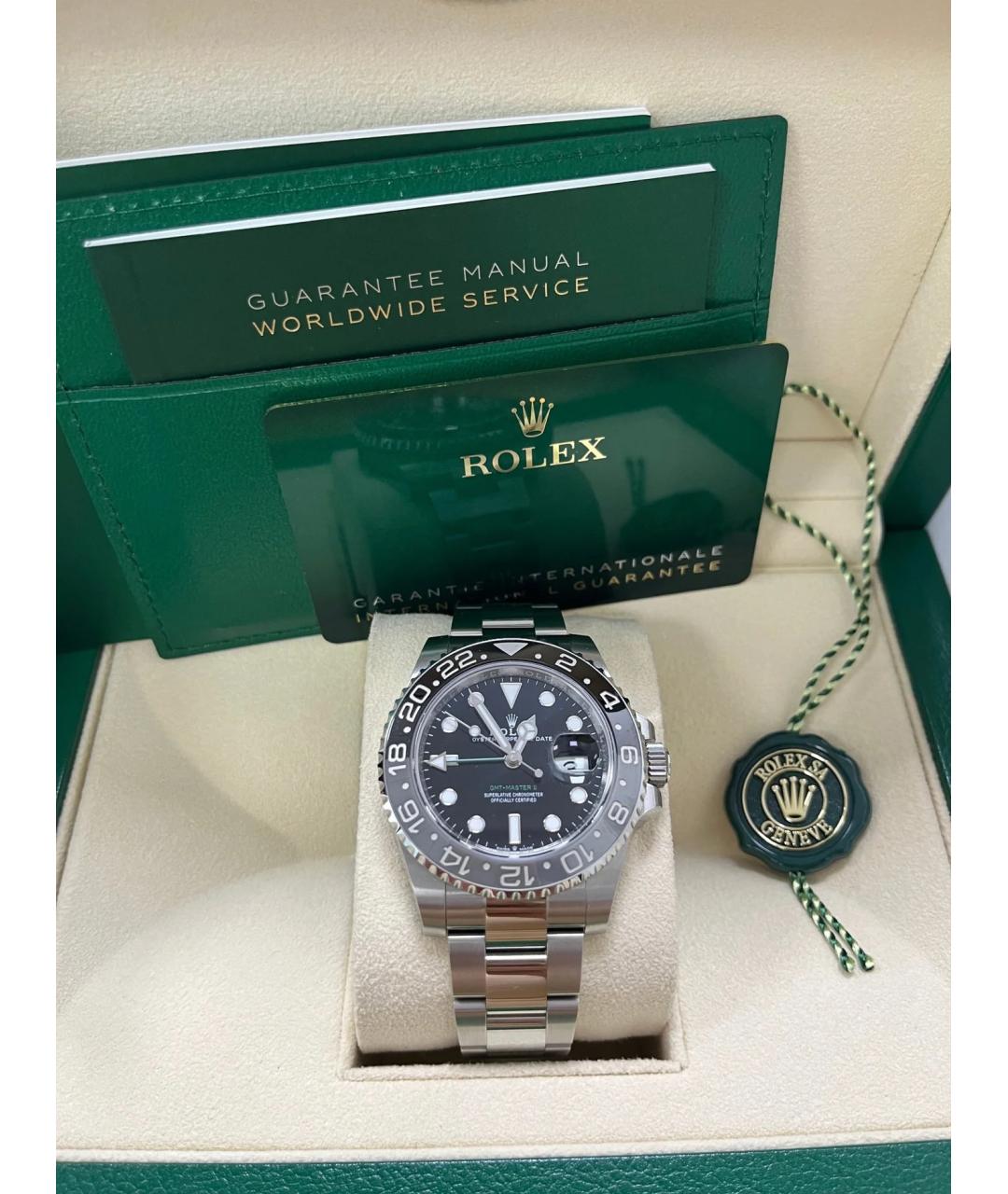 ROLEX Черные часы, фото 4