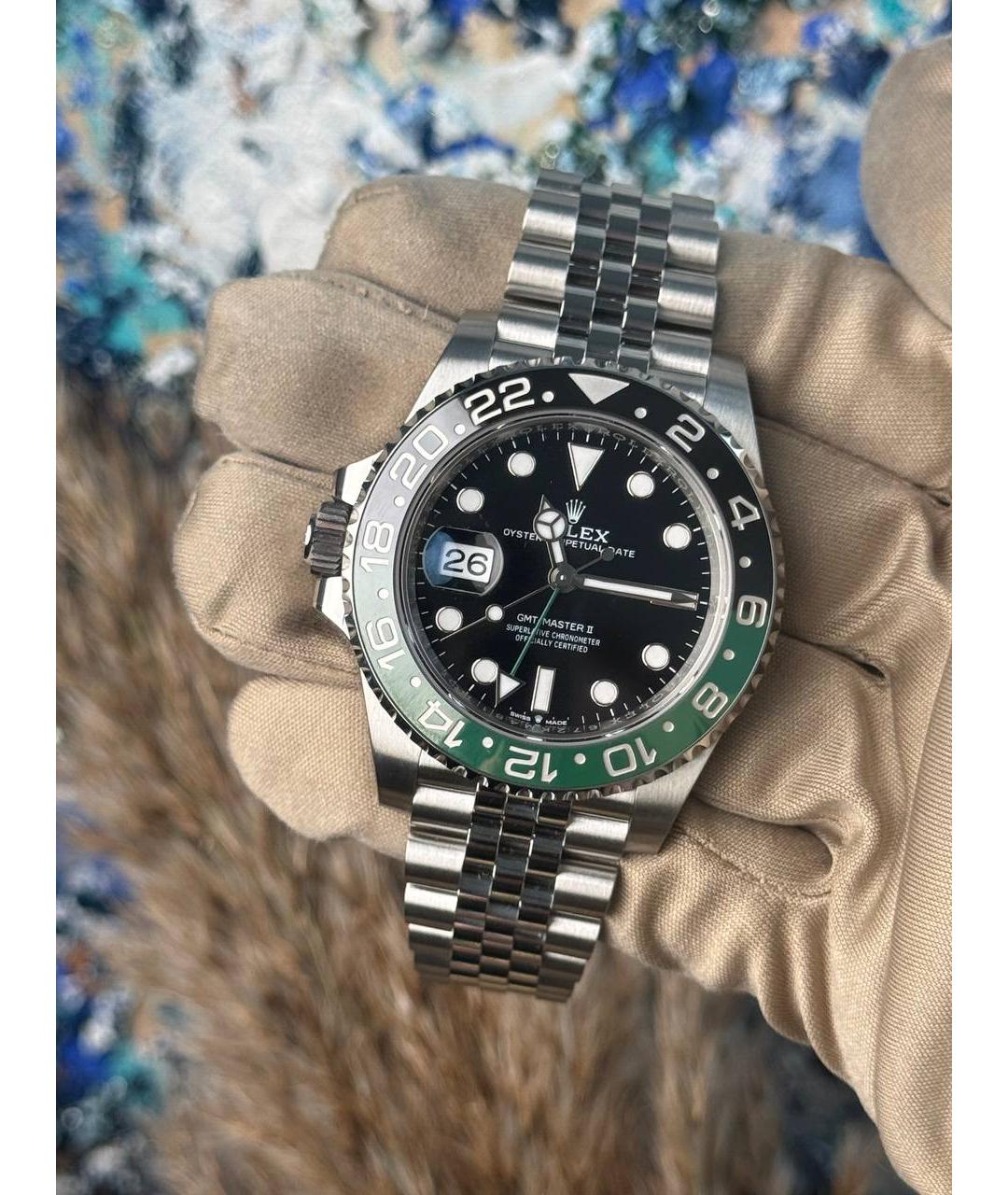 ROLEX Черные часы, фото 2