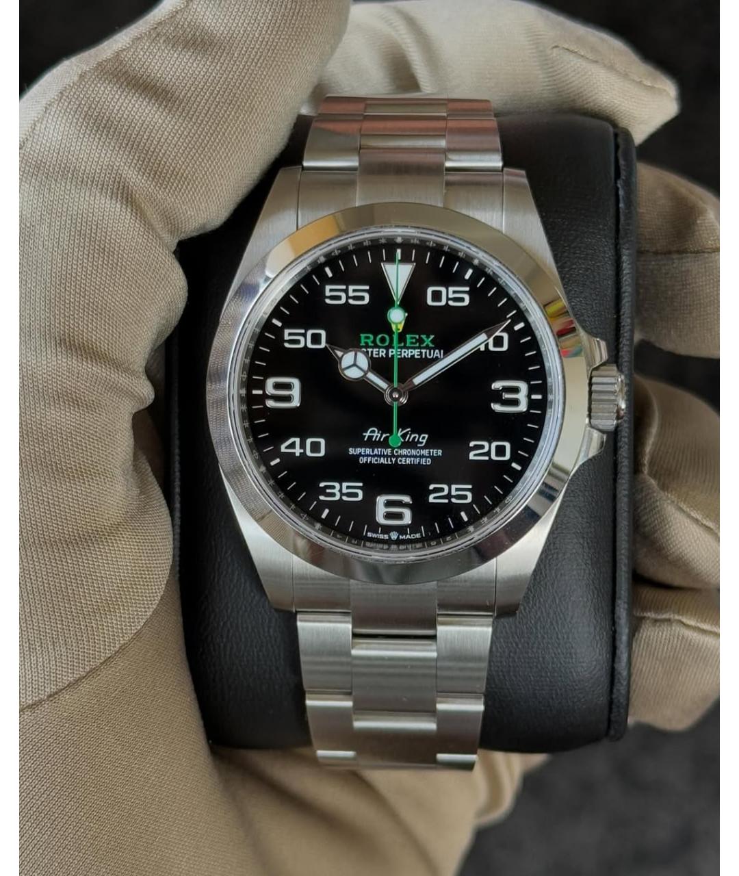 ROLEX Черные часы, фото 2