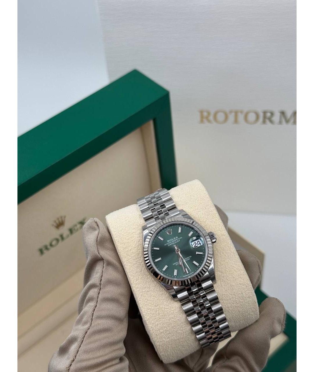 ROLEX Зеленые часы, фото 3