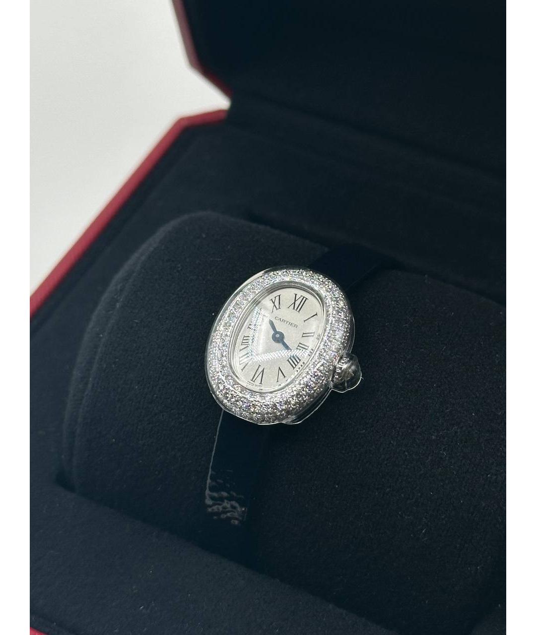 CARTIER Серые часы из белого золота, фото 4