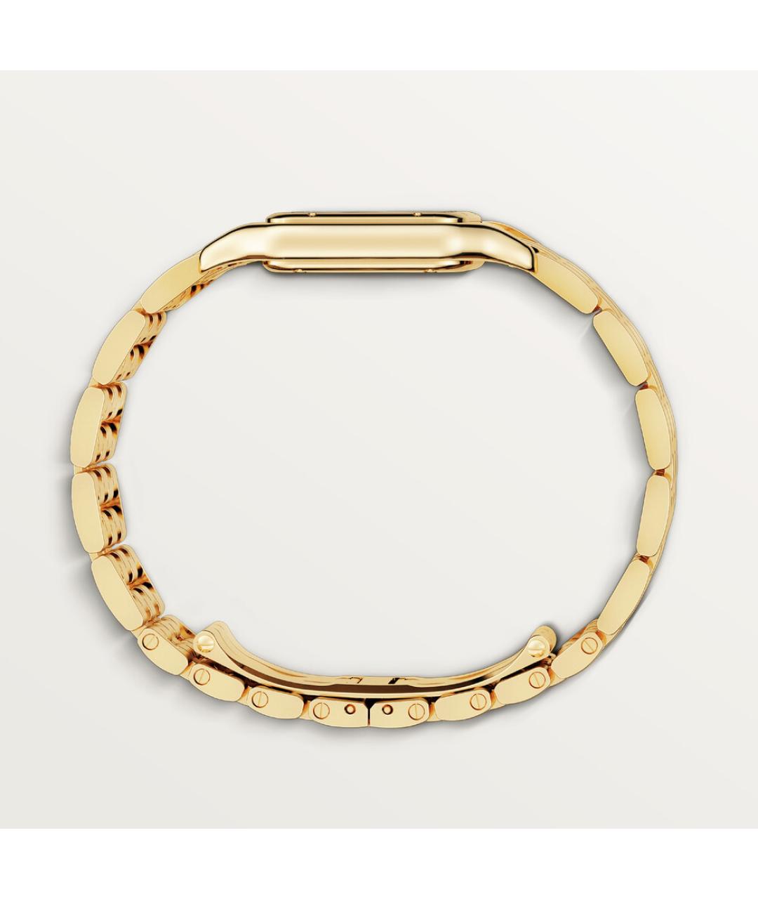 CARTIER Белые часы из желтого золота, фото 9