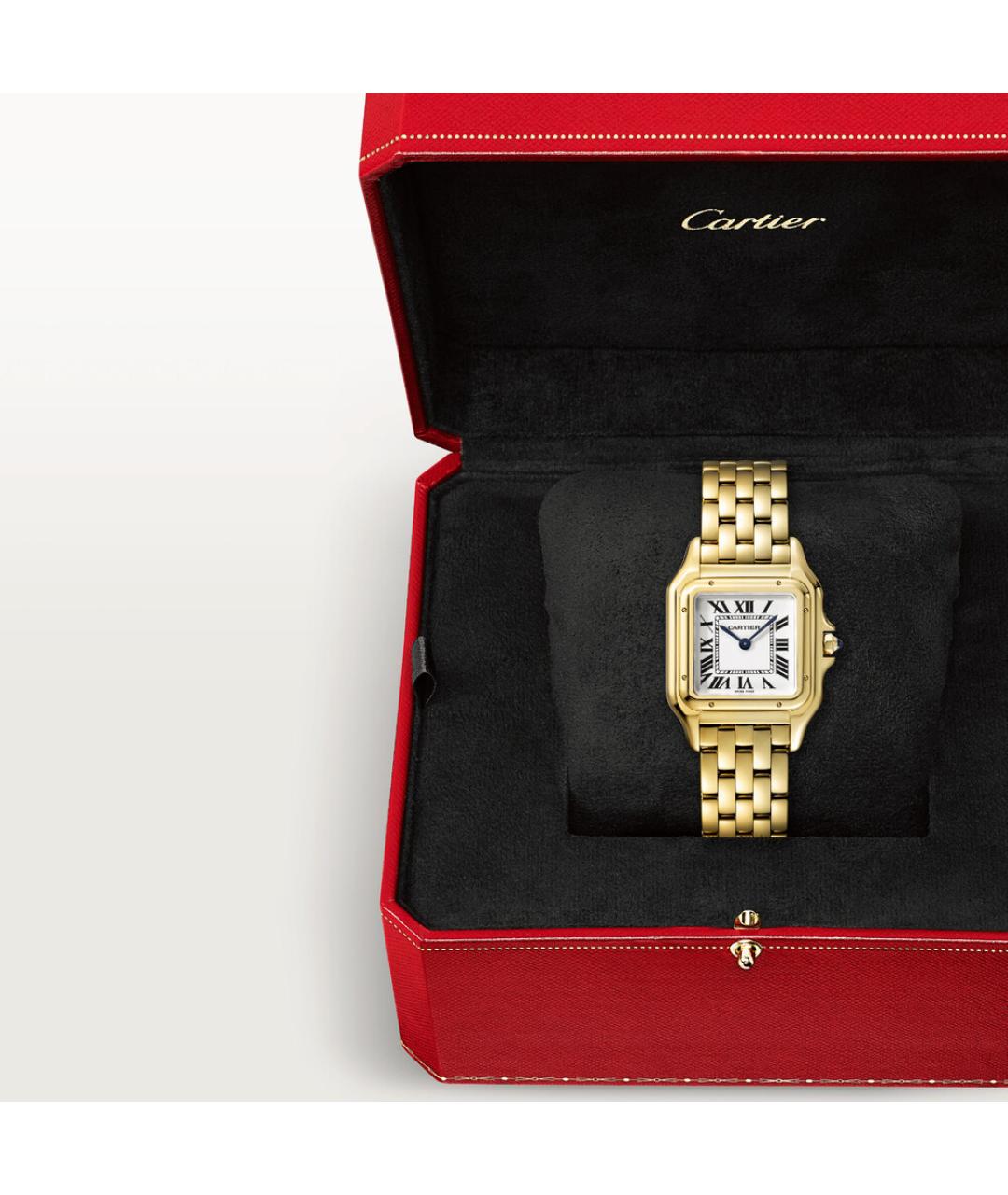 CARTIER Белые часы из желтого золота, фото 7