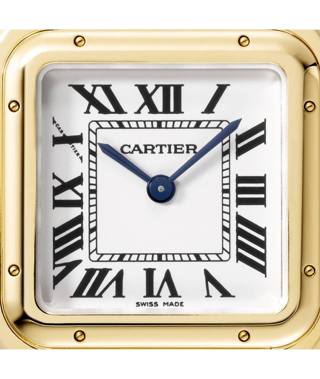 CARTIER Белые часы из желтого золота, фото 6
