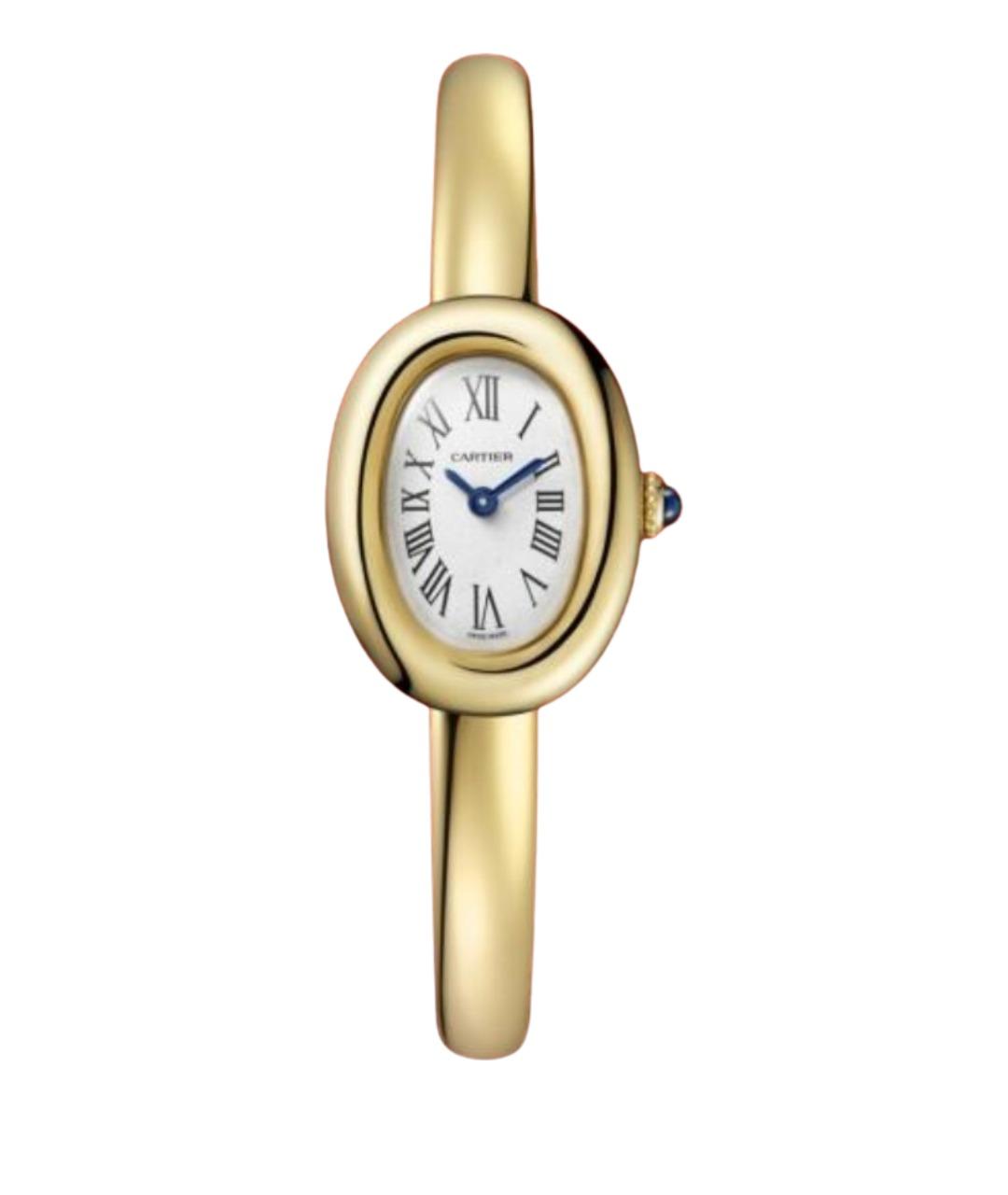 CARTIER Белые часы из желтого золота, фото 1