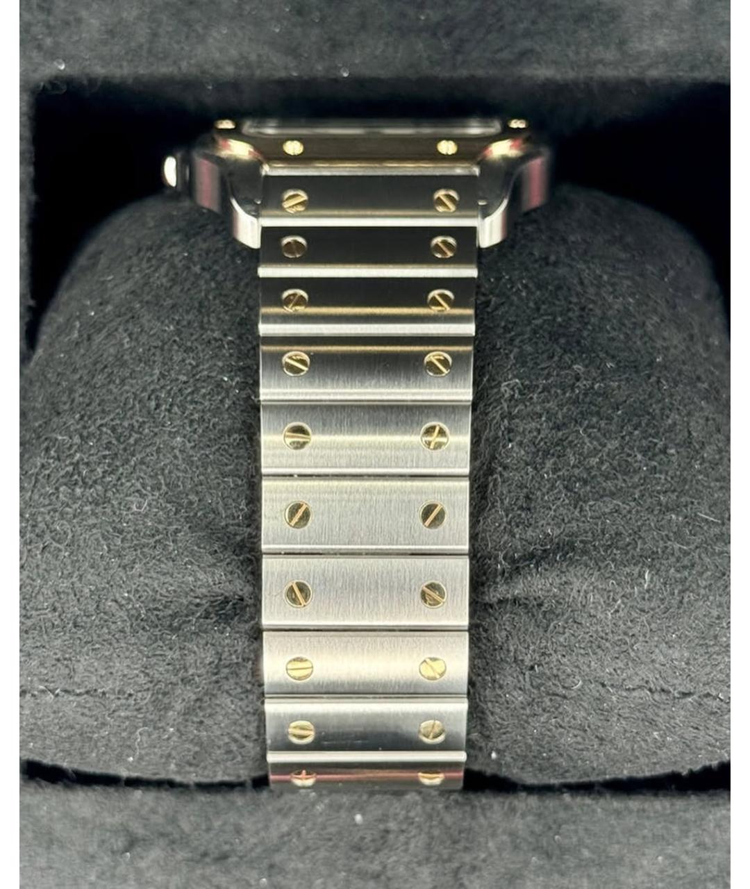 CARTIER Белые часы из желтого золота, фото 8