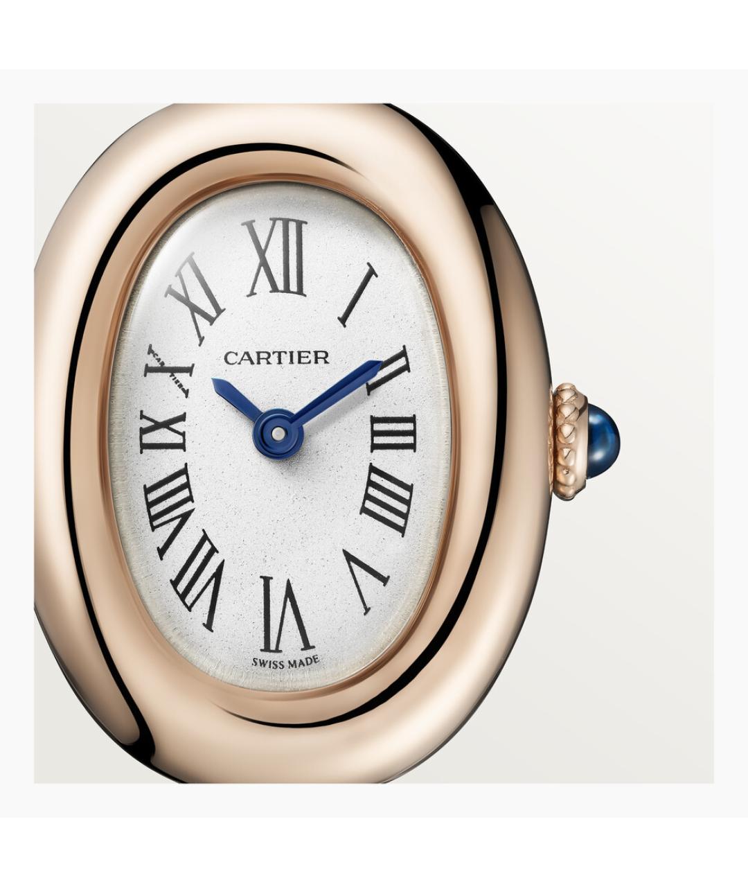 CARTIER Белые часы из розового золота, фото 5