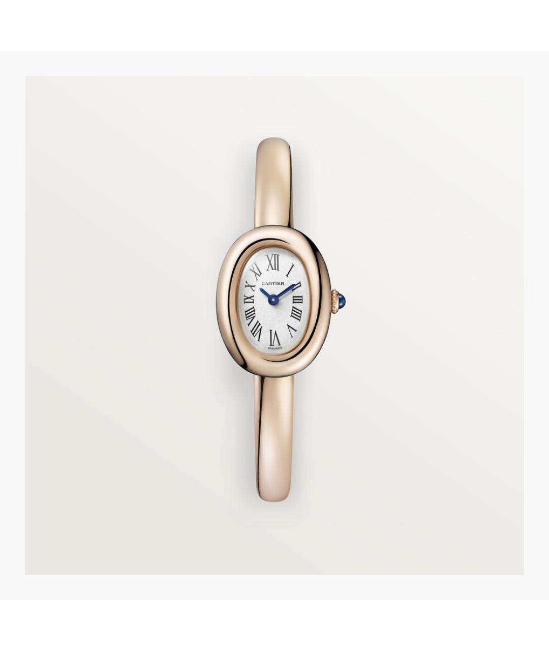 CARTIER Белые часы из розового золота, фото 7