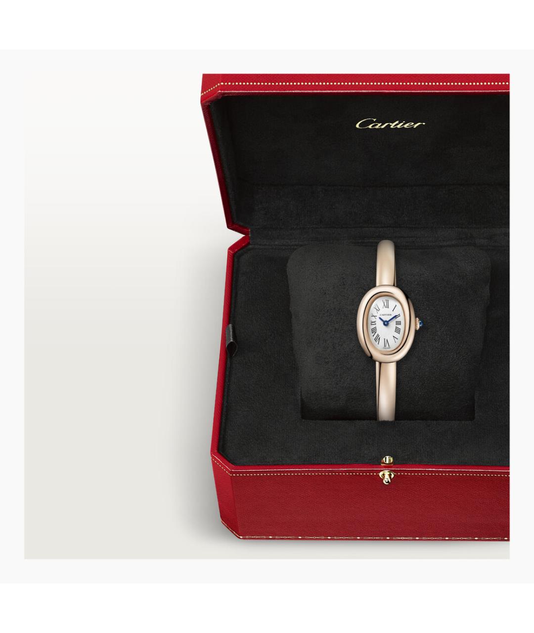 CARTIER Белые часы из розового золота, фото 6