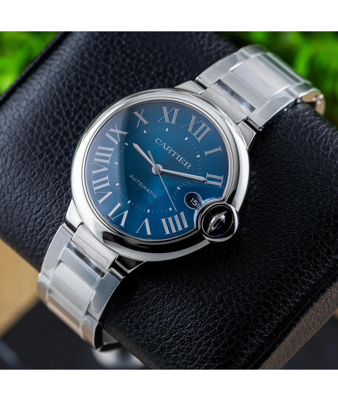 CARTIER Синие часы, фото 3