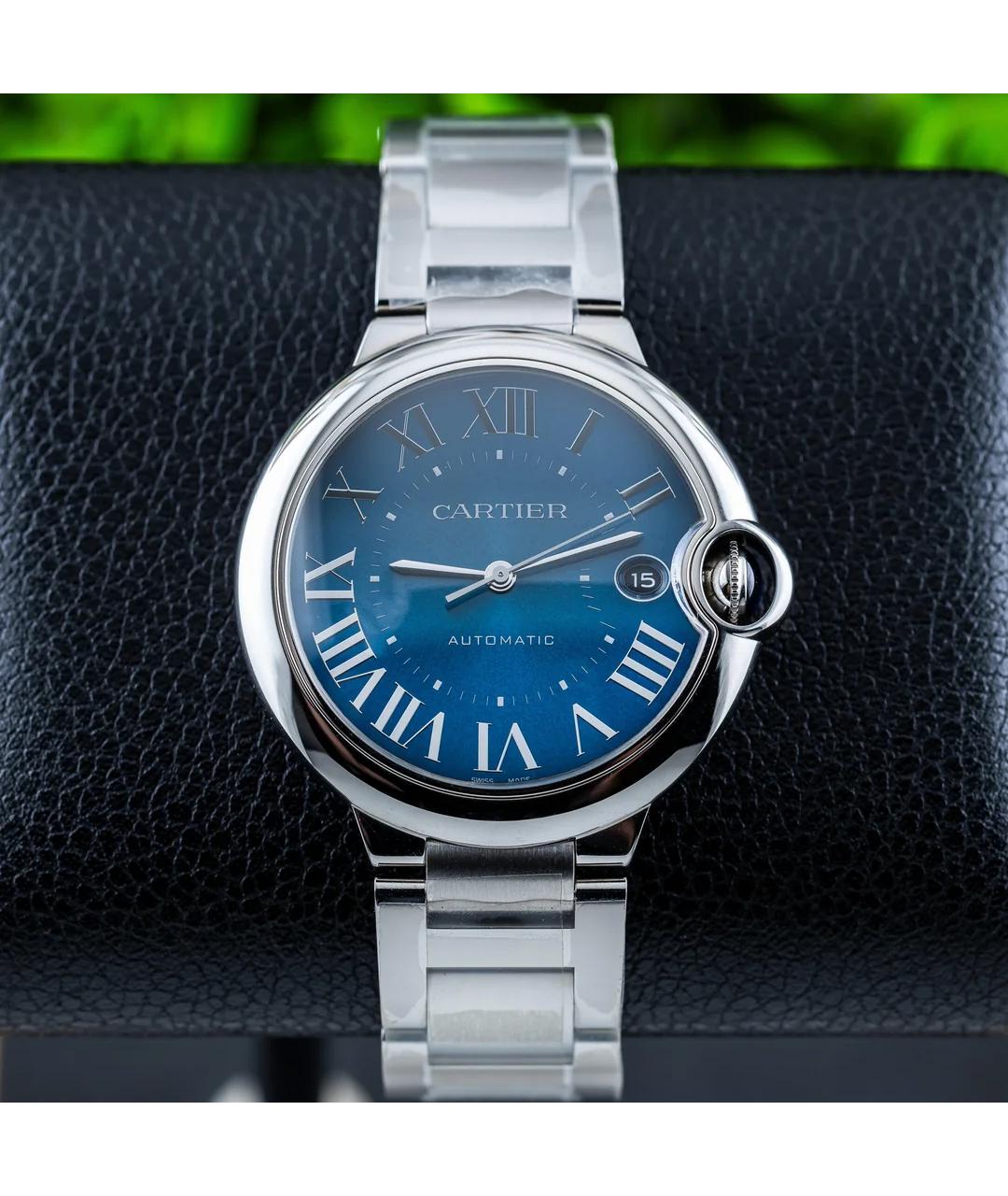 CARTIER Синие часы, фото 5