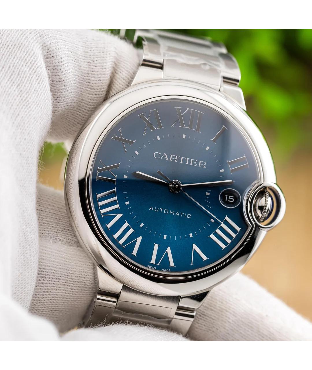 CARTIER Синие часы, фото 6