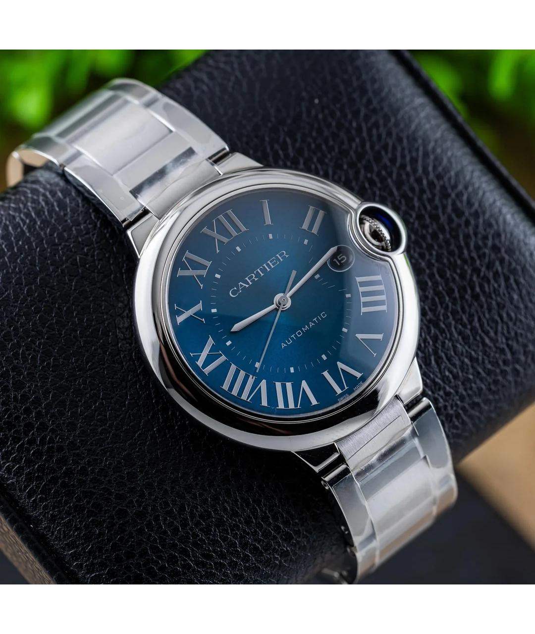 CARTIER Синие часы, фото 4