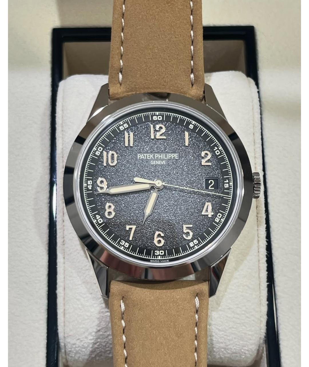 PATEK PHILIPPE Серые часы из белого золота, фото 2