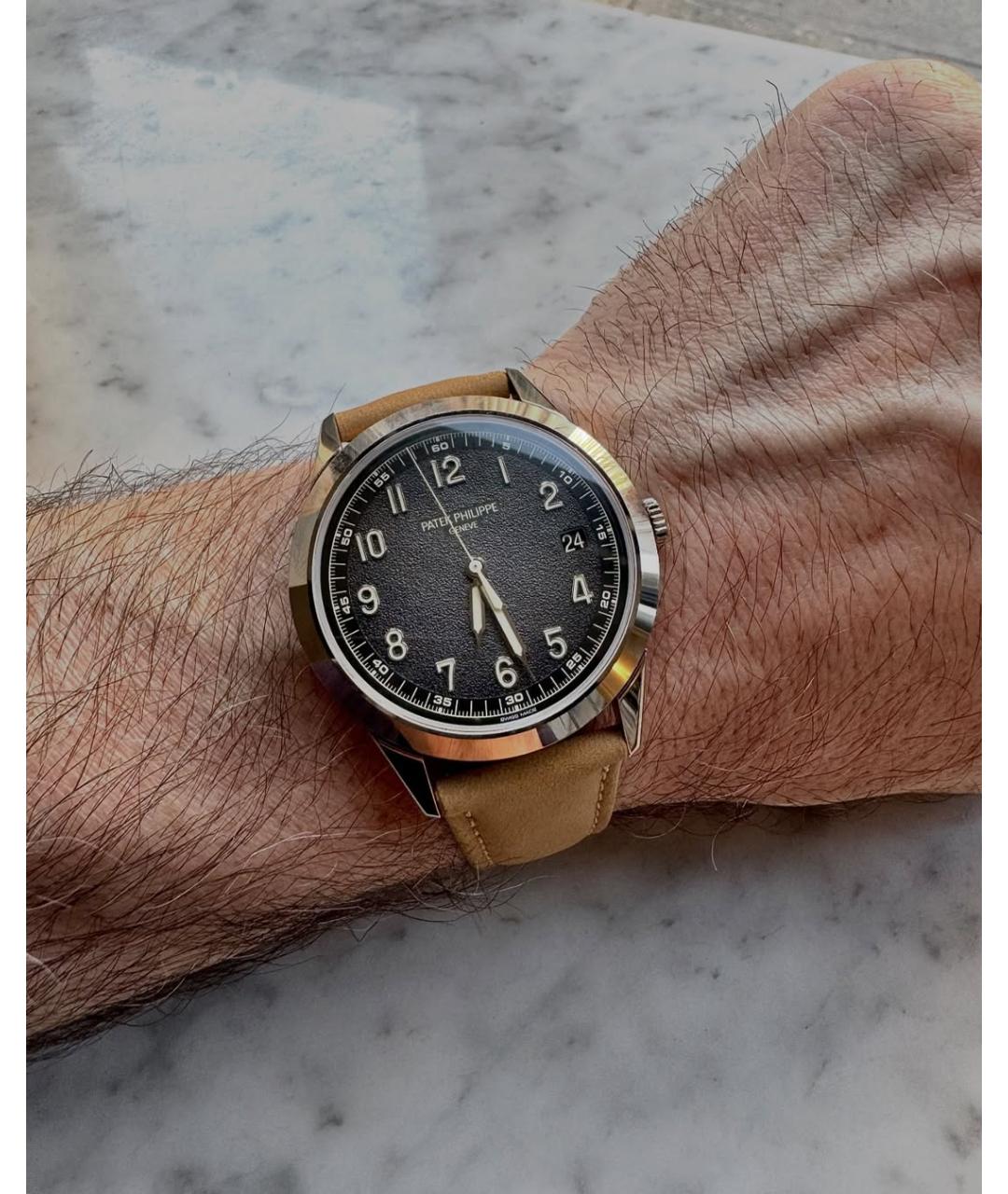 PATEK PHILIPPE Серые часы из белого золота, фото 6