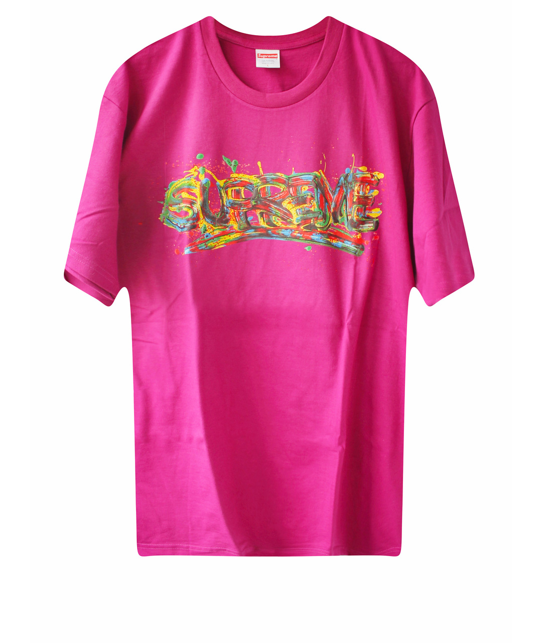 SUPREME Фиолетовая хлопковая футболка, фото 1