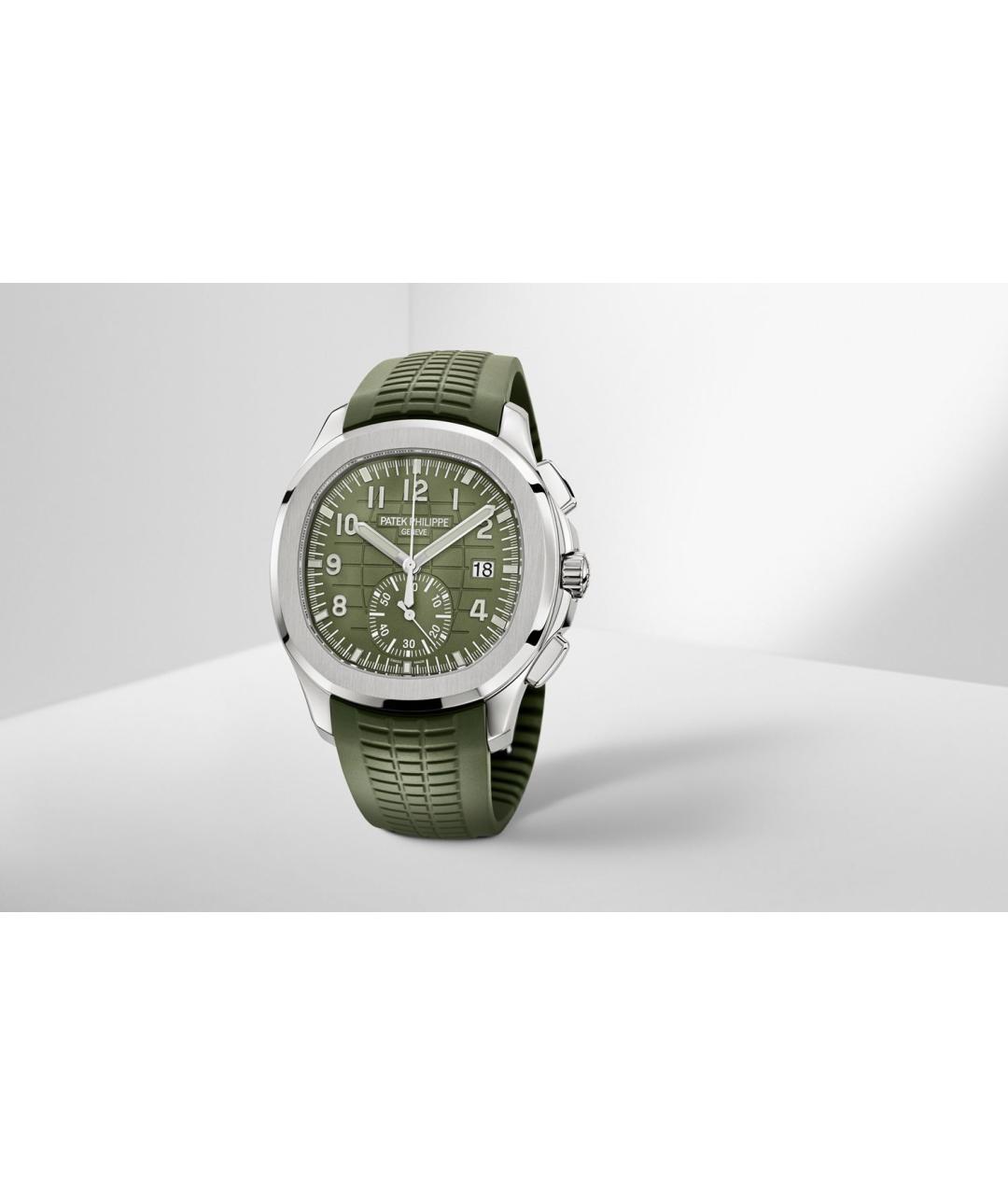 PATEK PHILIPPE Зеленые часы из белого золота, фото 5