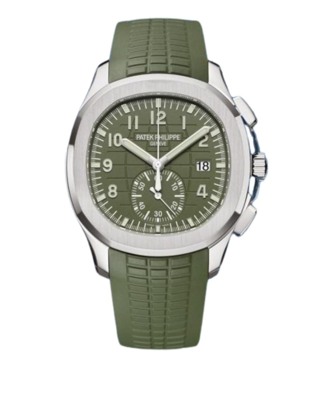 PATEK PHILIPPE Зеленые часы из белого золота, фото 1