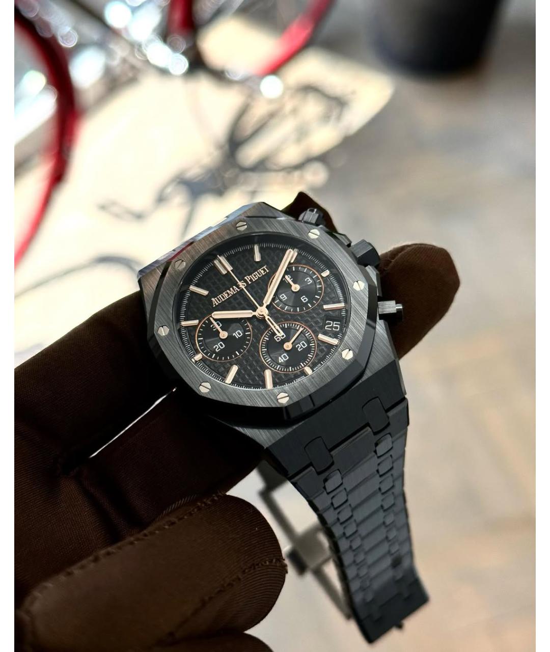 Audemars Piguet Черные керамические часы, фото 4