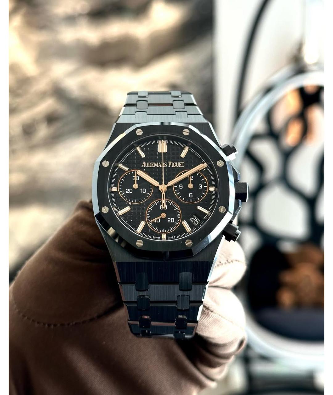 Audemars Piguet Черные керамические часы, фото 3