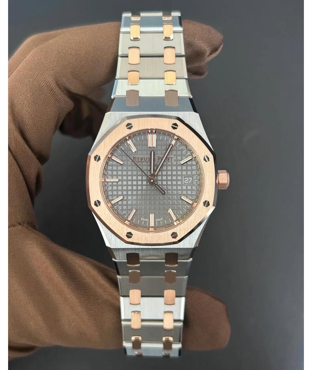 Audemars Piguet Серые часы из розового золота, фото 2