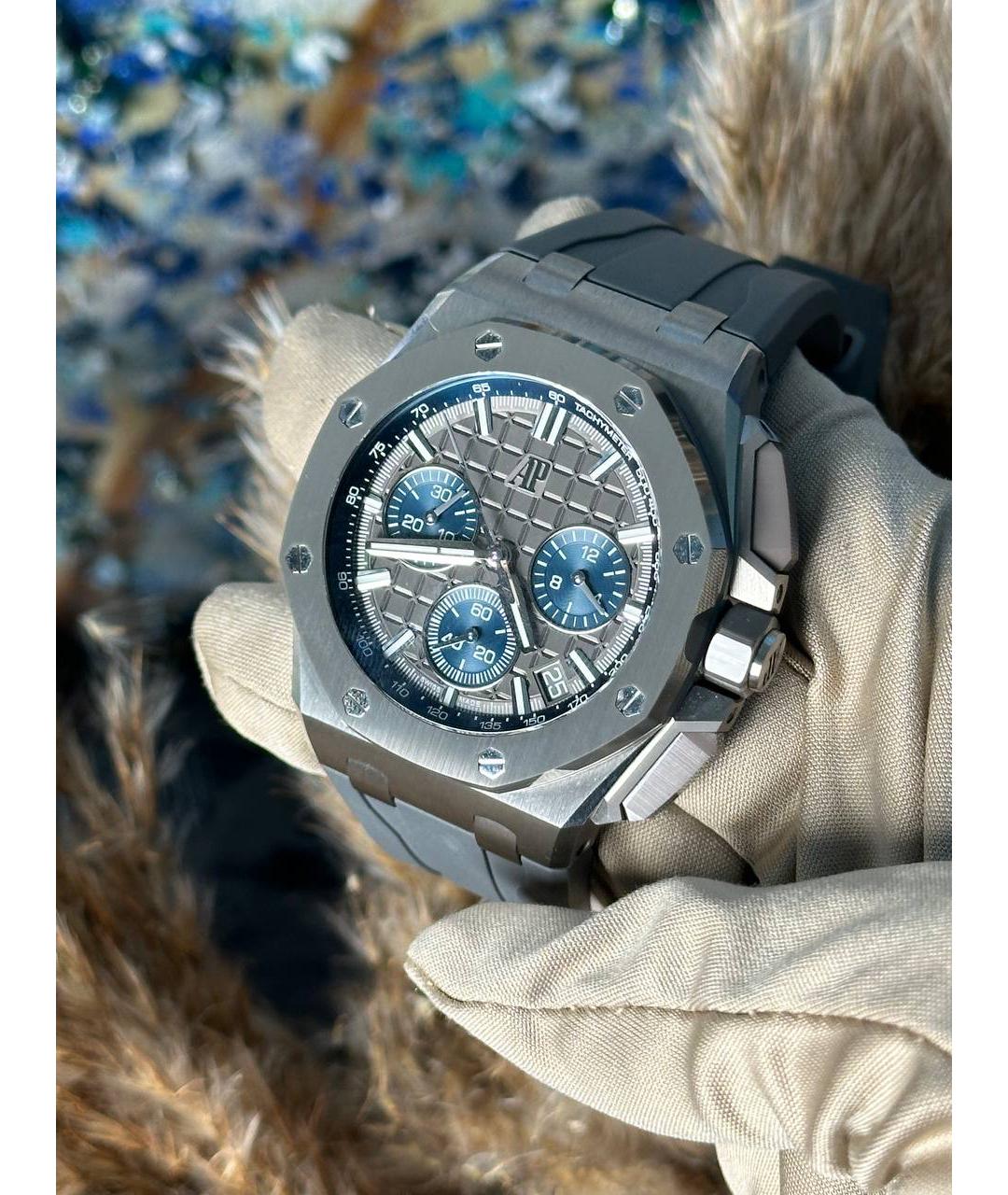Audemars Piguet Серые керамические часы, фото 2