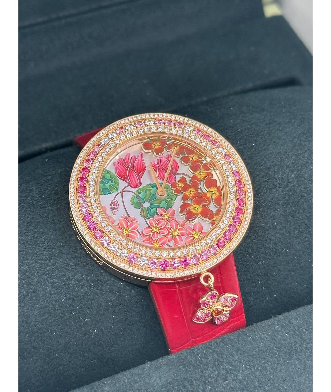VAN CLEEF & ARPELS Красные часы из розового золота, фото 4