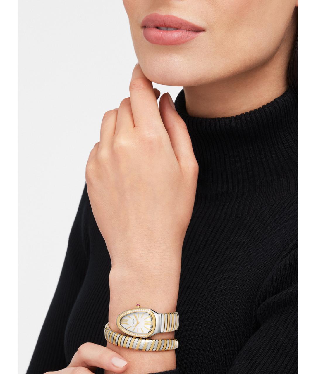 BVLGARI Золотые часы из желтого золота, фото 4