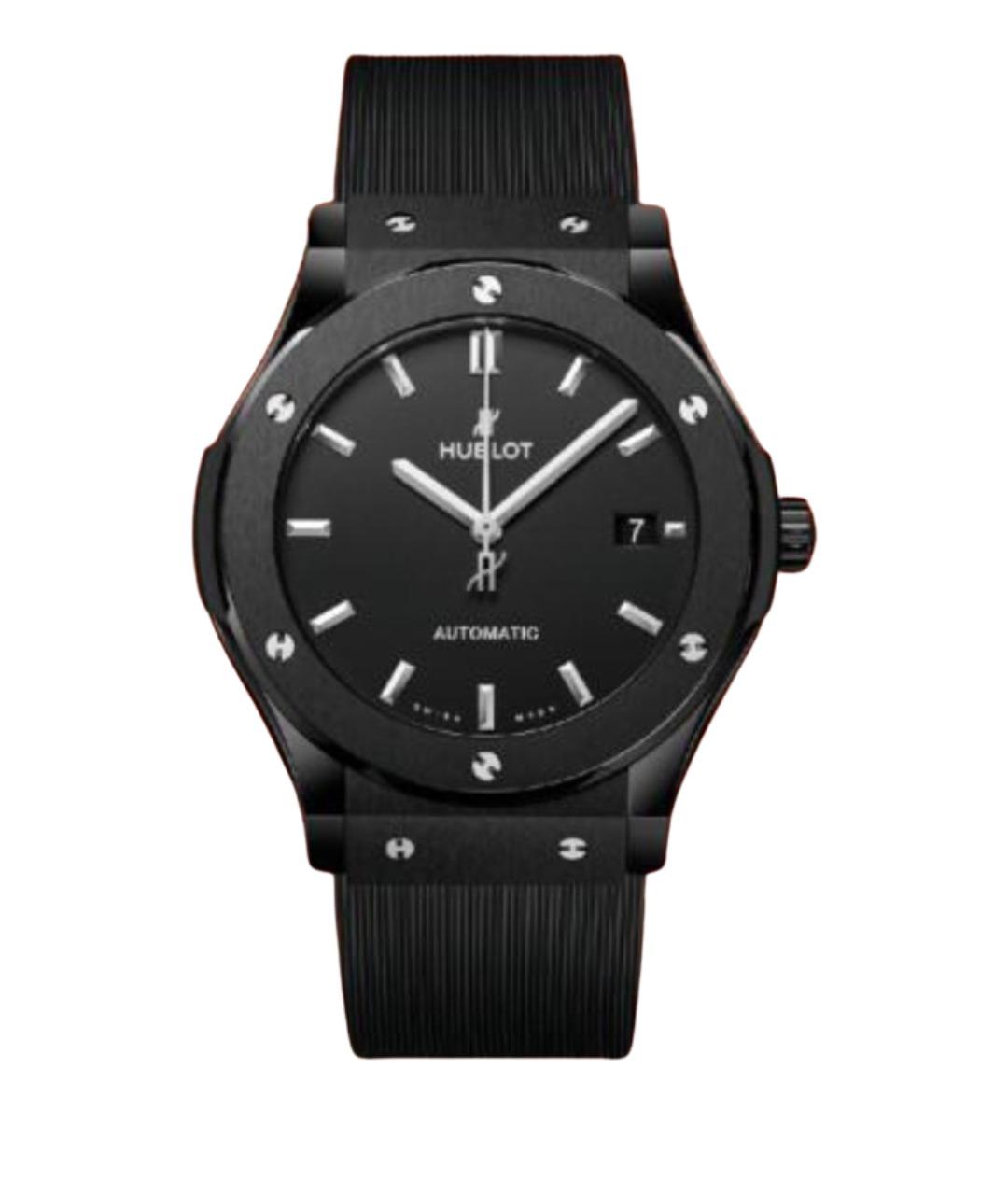 HUBLOT Черные керамические часы, фото 1