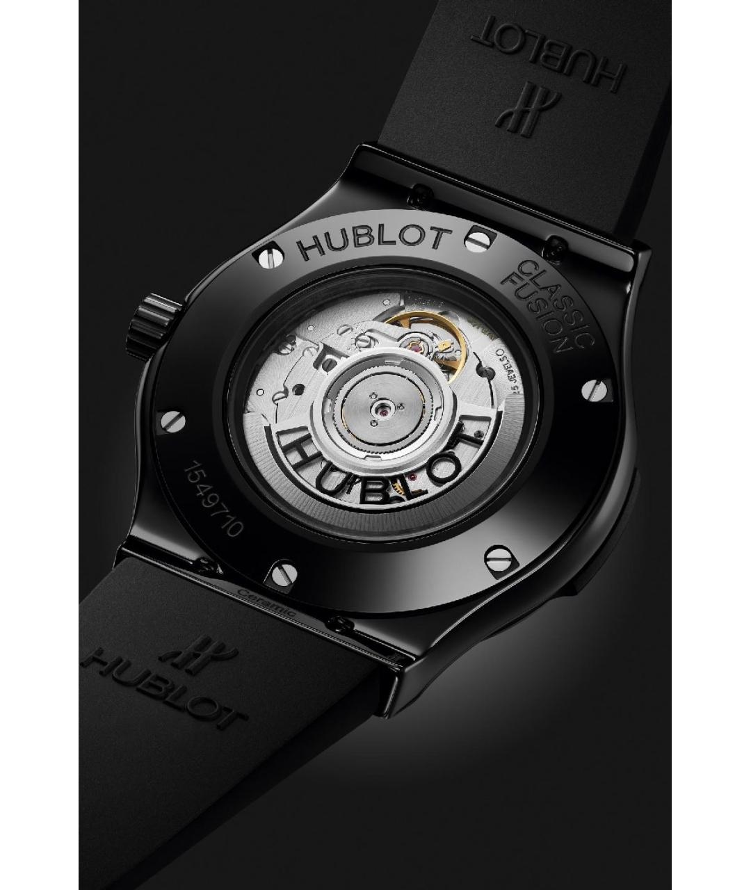 HUBLOT Черные керамические часы, фото 2