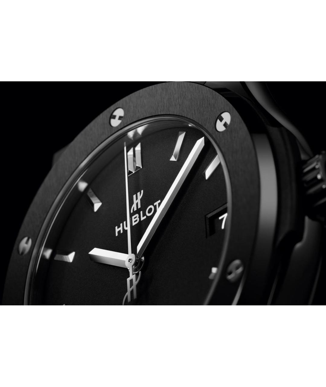HUBLOT Черные керамические часы, фото 4