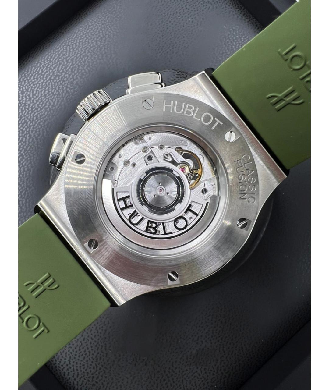 HUBLOT Зеленые часы, фото 5