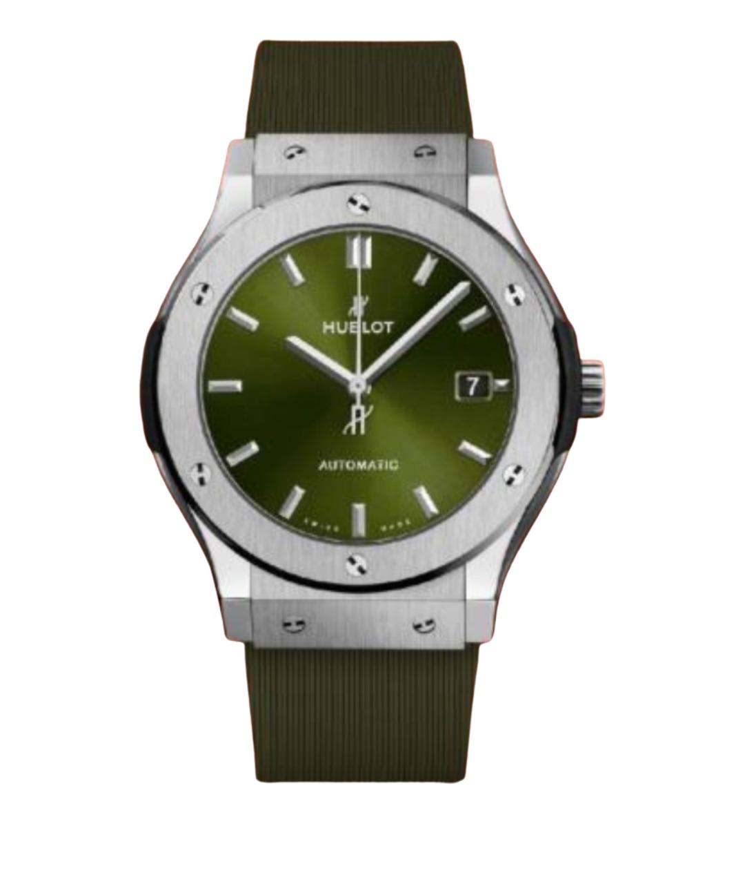 HUBLOT Зеленые часы, фото 1