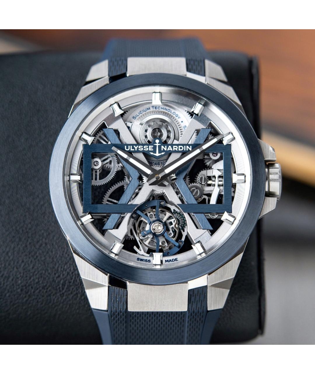 Ulysse Nardin Синие часы, фото 3