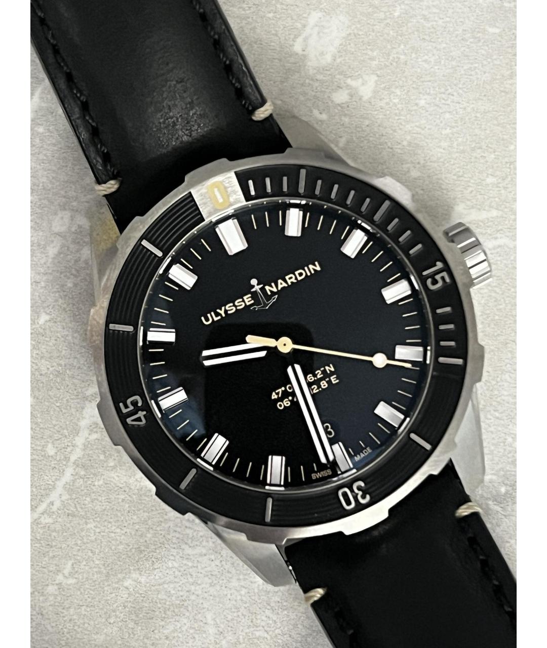 Ulysse Nardin Черные часы, фото 2