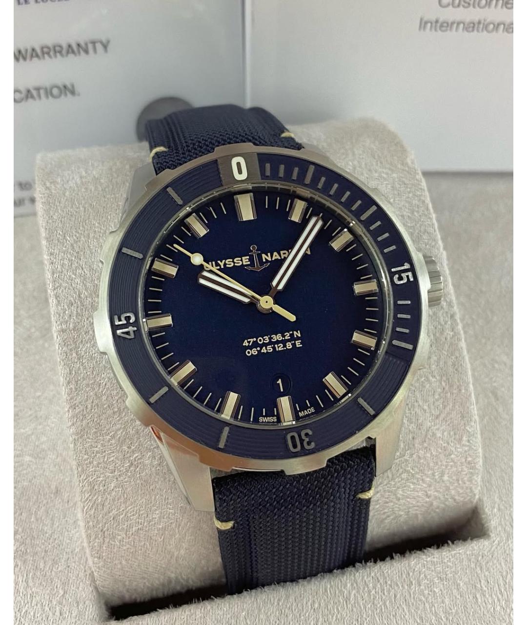 Ulysse Nardin Синие часы, фото 2